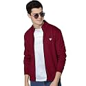 EYEBOGLER Men39s Solid Henley Neck Full Sleeves