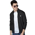 EYEBOGLER Men39s Solid Henley Neck Full Sleeves