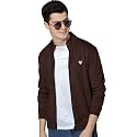EYEBOGLER Men39s Solid Henley Neck Full Sleeves