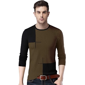 EYEBOGLER Mens Polo Neck Full Sleeve Regular