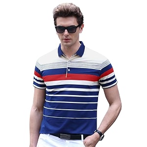 EYEBOGLER Mens Trendy Polo Neck Half Sleeves