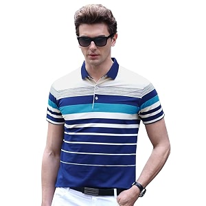 EYEBOGLER Mens Trendy Polo Neck Half Sleeves