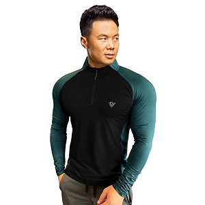 EYEBOGLER Men High Neck ColourBlocked Full Sleeve
