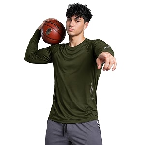 EYEBOGLER Mens Full Sleeve Round Neck Activewear