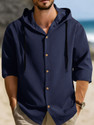 EyeBogler Men Solid Casual Blue Shirt