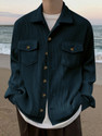 EyeBogler Men Solid Formal Dark Blue Shirt