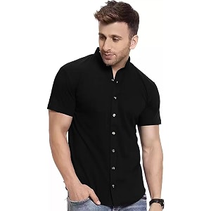 EYEBOGLER Mens Cotton Blend Henley Neck Half