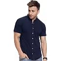 EYEBOGLER Mens Cotton Blend Henley Neck Half