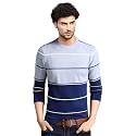 EYEBOGLER Mens Round Neck Full Sleeve Striped