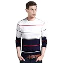 EYEBOGLER Mens Round Neck Full Sleeve Striped