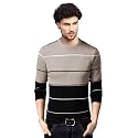 EYEBOGLER Mens Round Neck Full Sleeve Striped