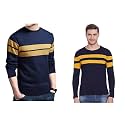EYEBOGLER Round Neck Full Sleeve Striped T