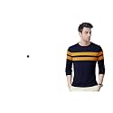 EYEBOGLER Round Neck Full Sleeve Striped T