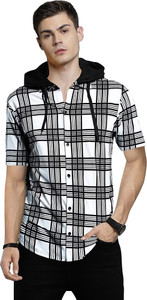 EyeBogler Self Design Solid Men Hooded Neck