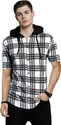 EyeBogler Self Design Solid Men Hooded Neck