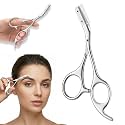 Eyebrow Trimmer Scissor with Comb,Stainless Steel Eyebrow Trimmer for Women
