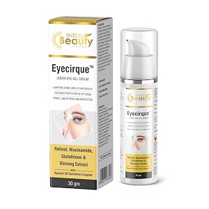 eyecirque under eye gel with retinol niacinamide glutathione amp ginseng extract  under eye serum to reduce dark circles puffiness amp fine lines  hydrating eye gel for men amp women 30 g