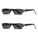Eyekepper 3.5 Reading Sunglasses Women, Grey Lens Readers for Men, 2 Pack
