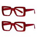 Eyekepper Reading Glasses 2.0, Readers for Women, 2 Pack Red