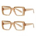 Eyekepper Reading Glasses 2.5, Readers for Women, 2 Pack Brwon