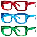 Eyekepper Reading Glasses for Women, 1.00 Readers, 3 Pack Stylish Oversized