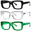 Eyekepper Reading Glasses for Women, 2.75 Readers, 3 Pack Stylish Oversized