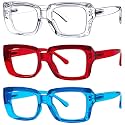 Eyekepper Reading Glasses for Women, 3.75 Readers, 3 Pack Stylish Oversized