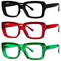Eyekepper Reading Glasses for Women, 3.75 Readers, 3 Pack Stylish Oversized