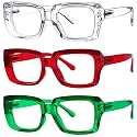 Eyekepper Reading Glasses for Women, 4.00 Readers, 3 Pack Stylish Cheaters