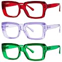 Eyekepper Reading Glasses for Women, 6.00 Readers, 3 Pack Stylish Cheaters