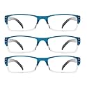 Eyekepper Reading Glasses for Women,Readers Men,1.0 3 Pack Blue