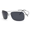 Eyekepper Pilot Rimless Titanium Polarized Sunglasses for Men and Women