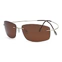 Eyekepper Pilot Rimless Titanium Polarized Sunglasses for Men and Women