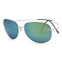 Eyekepper Pilot Rimless Titanium Polarized Sunglasses for Men and Women