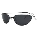 Eyekepper Pilot Rimless Titanium Polarized Sunglasses for Men and Women