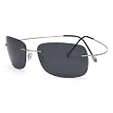 Eyekepper Pilot Rimless Titanium Polarized Sunglasses for Men and Women