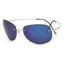Eyekepper Pilot Rimless Titanium Polarized Sunglasses for Men and Women