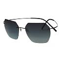 Eyekepper Pilot Rimless Titanium Polarized Sunglasses for Men and Women