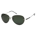 Eyekepper Pilot Rimless Titanium Polarized Sunglasses for Men and Women