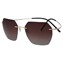 Eyekepper Pilot Rimless Titanium Polarized Sunglasses for Men and Women