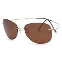 Eyekepper Pilot Rimless Titanium Polarized Sunglasses for Men and Women