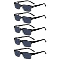 Eyekepper Tinted Reading Glasses, 2.5 Sunglasses for Men, 5pack for Women