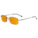 Eyekepper Titanium Rimless Orange Tinted Lenses Computer Reading Glasses Readers Men Women