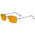 Eyekepper Titanium Rimless Orange Tinted Lenses Computer Reading Glasses Readers Men Women