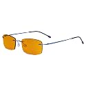 Eyekepper Titanium Rimless Orange Tinted Lenses Computer Reading Glasses Readers Men Women