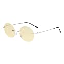 Eyekepper Titanium Rimless Orange Tinted Lenses Computer Reading Glasses Readers Men Women