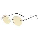 Eyekepper Titanium Rimless Orange Tinted Lenses Computer Reading Glasses Readers Men Women