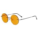 Eyekepper Titanium Rimless Orange Tinted Lenses Computer Reading Glasses Readers Men Women