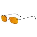 Eyekepper Titanium Rimless Orange Tinted Lenses Computer Reading Glasses Readers Men Women