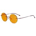Eyekepper Titanium Rimless Orange Tinted Lenses Computer Reading Glasses Readers Men Women
